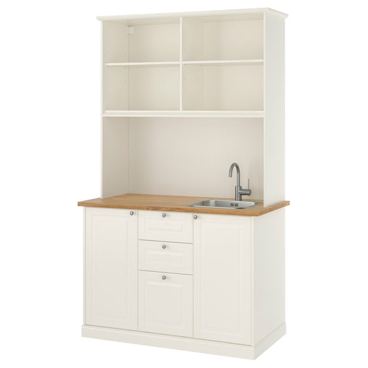ÖNNERUP kitchenette, off-white, 130x219x64 cm