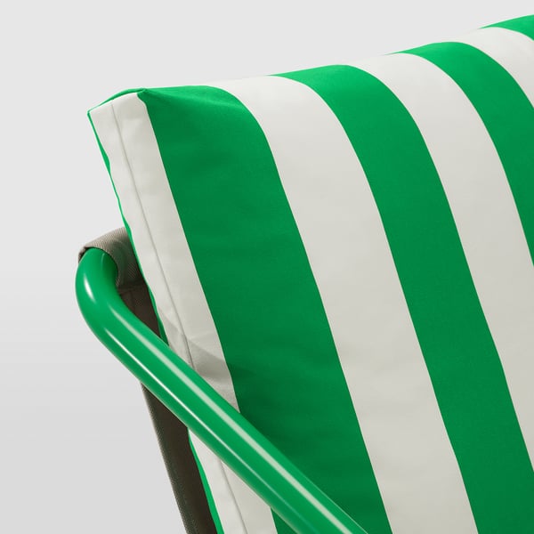 ÖNNESTAD - Armchair, Radbyn white/green