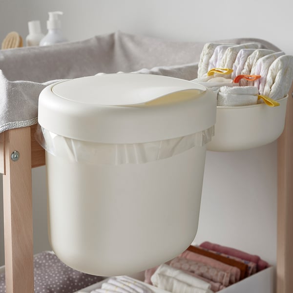 ÖNSKLIG stor baskets changing tbl set of 4, white, 27x26x23 cm