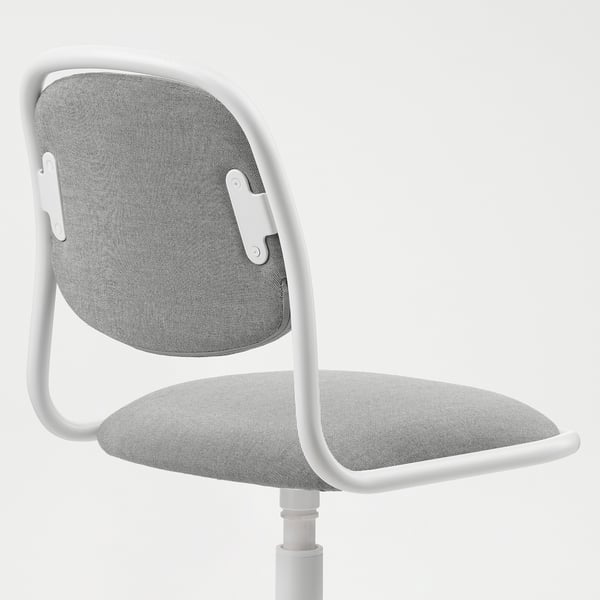 ÖRFJÄLL children's desk chair, white/Vissle light grey, 53 cm