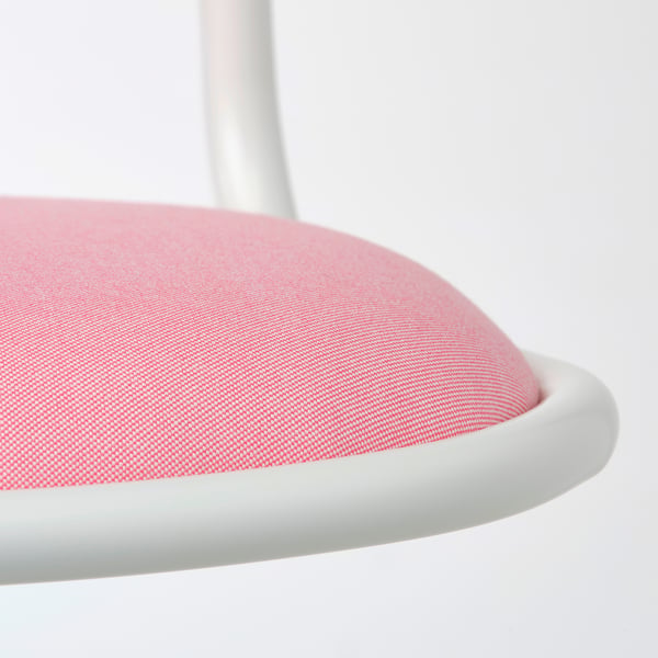 ÖRFJÄLL children's desk chair, white/Vissle pink, 53 cm