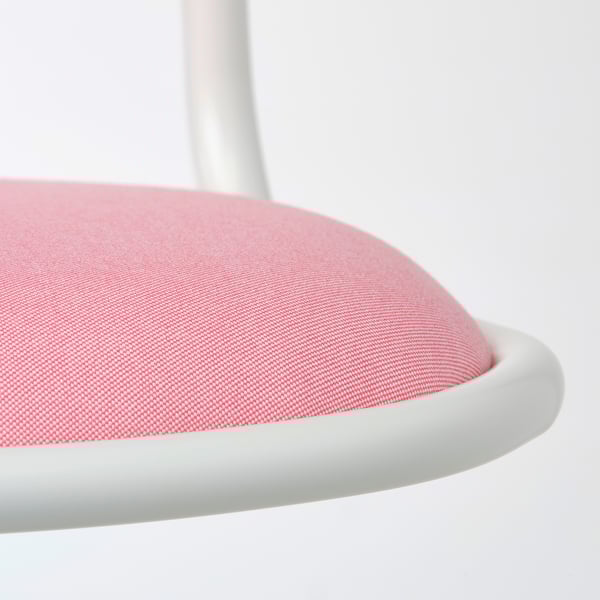 ÖRFJÄLL children's desk chair, white/Vissle pink, 39x83x53 cm