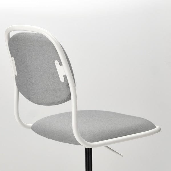 Ikea ÖRFJÄLL Swivel chair - white/Vissle light grey