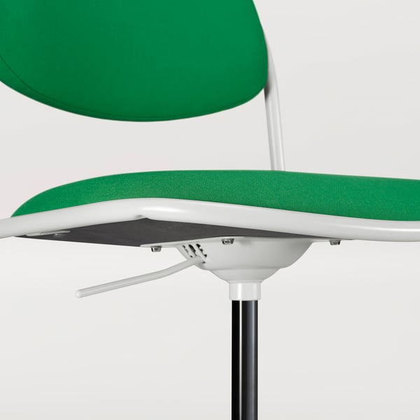 ÖRFJÄLL - Swivel chair, white/Vissle green