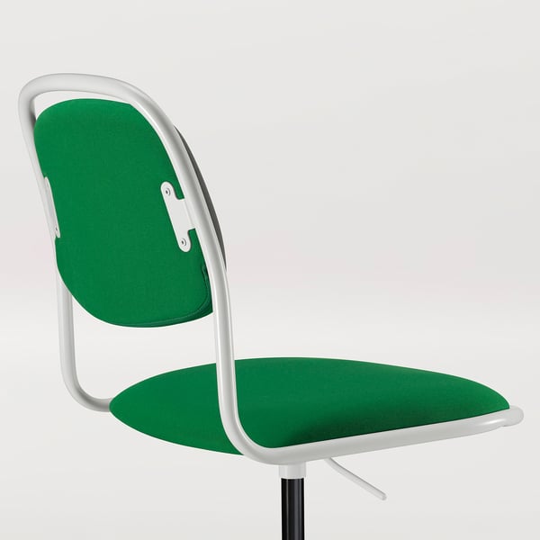 ÖRFJÄLL - Swivel chair, white/Vissle green