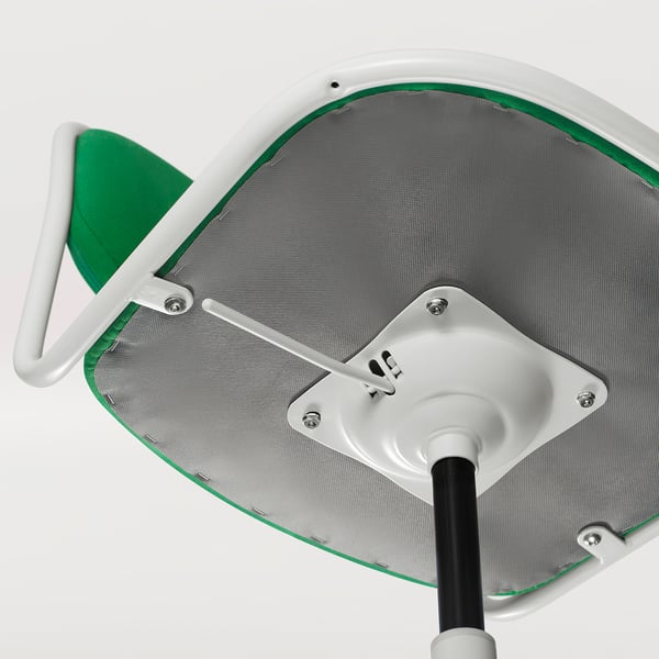ÖRFJÄLL - Swivel chair, white/Vissle green