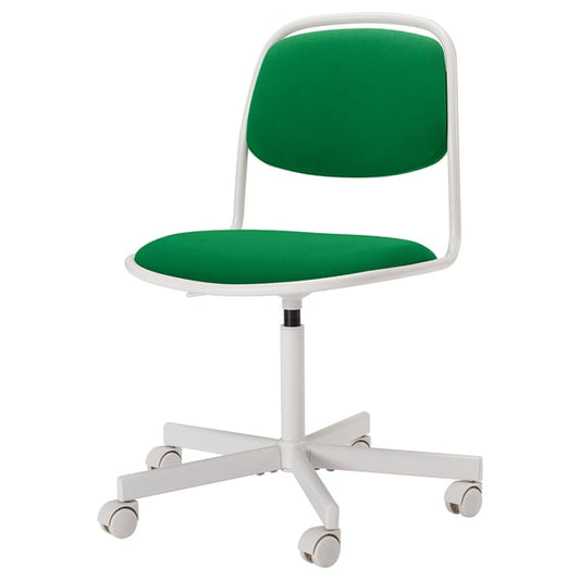 ÖRFJÄLL - Swivel chair, white/Vissle green