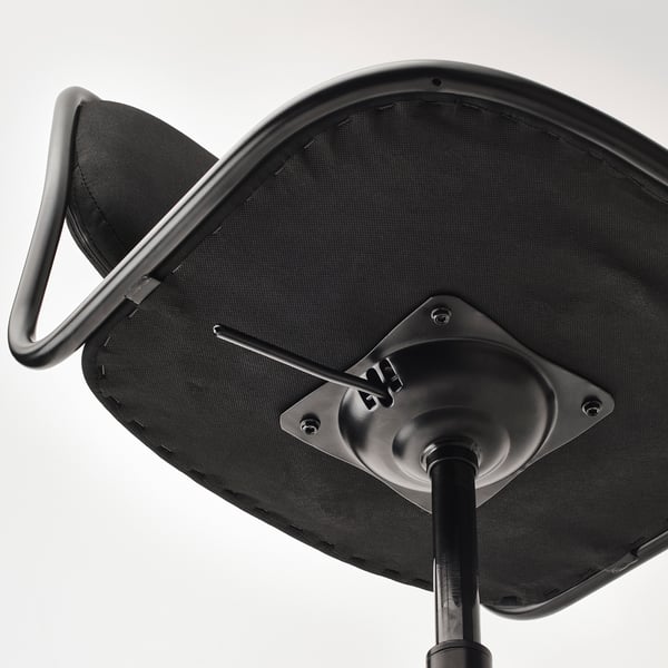 ÖRFJÄLL swivel chair, black/Vissle black, 68 cm
