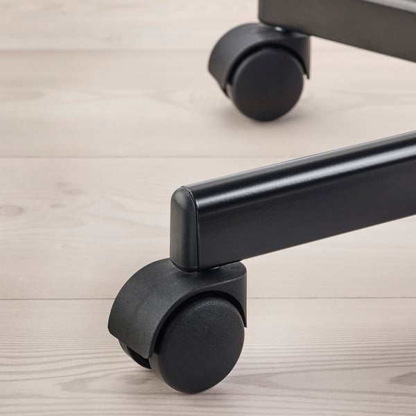 ÖRFJÄLL swivel chair, black/Vissle black, 68 cm