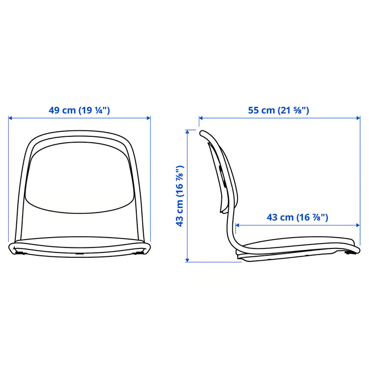 ÖRFJÄLL Seat, white/Vissle green