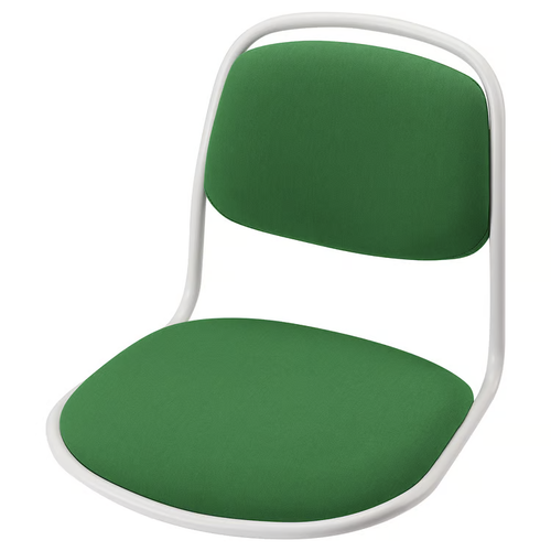 ÖRFJÄLL seat shell, white/Vissle green, 49x43x55 cm