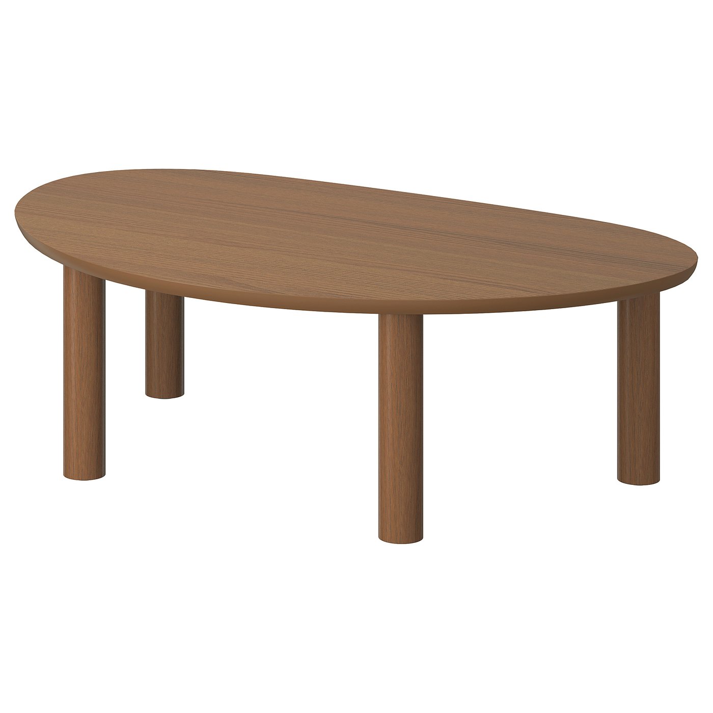 ÖRTRÄSK coffee table, brown ash veneer, 110x68 cm
