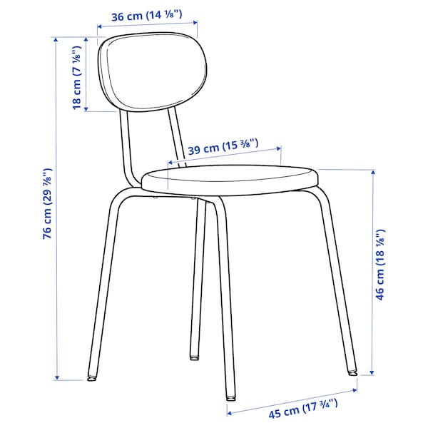 Ikea ÖSTANÖ - Chair, mahogany Remmarn/colour mahogany ,