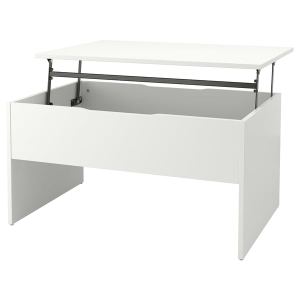 ÖSTAVALL adjustable coffee table, white, 90 cm