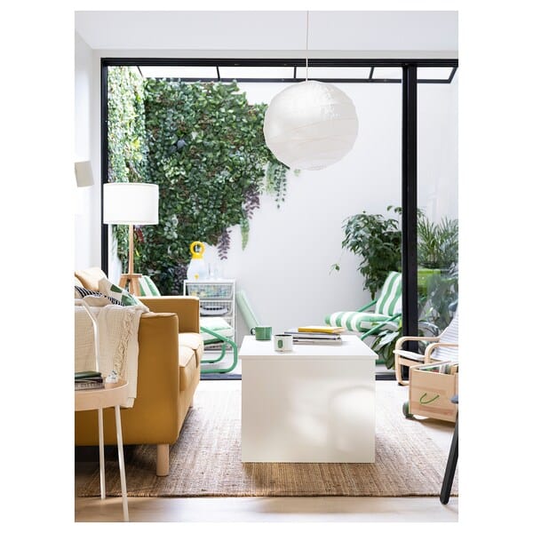 Ikea ÖSTAVALL - Adjustable coffee table, white, 90 cm