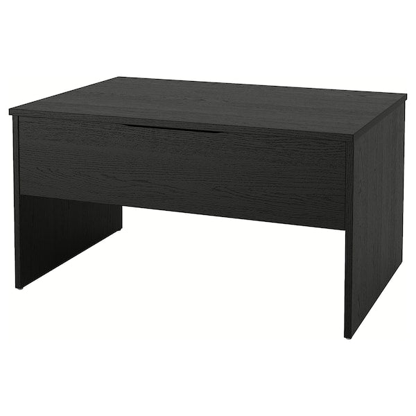 ÖSTAVALL - Adjustable coffee table, black, 90 cm