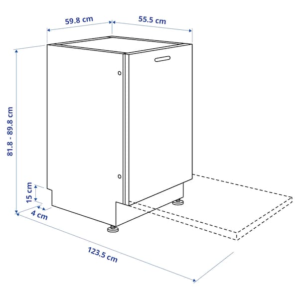 Ikea ÖSTVEDA - Lavastoviglie integrata, IKEA 500,60 cm