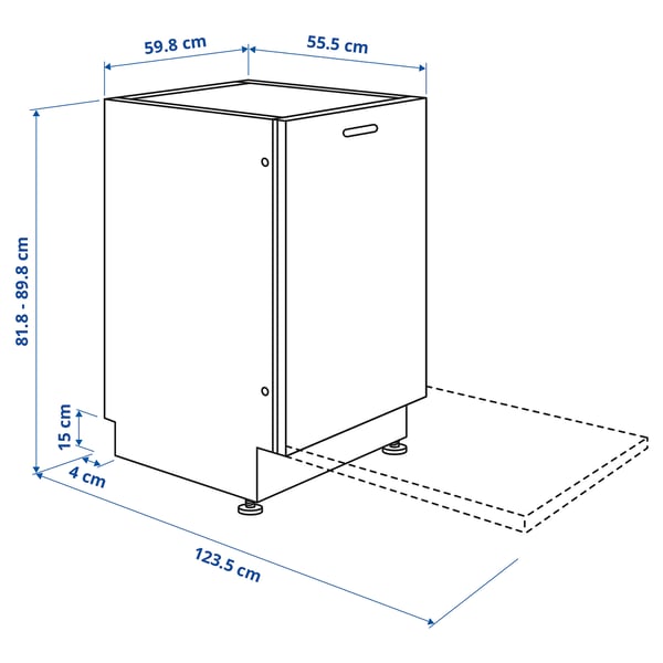 ÖSTVEDA - Lavastoviglie integrata, IKEA 500,60 cm
