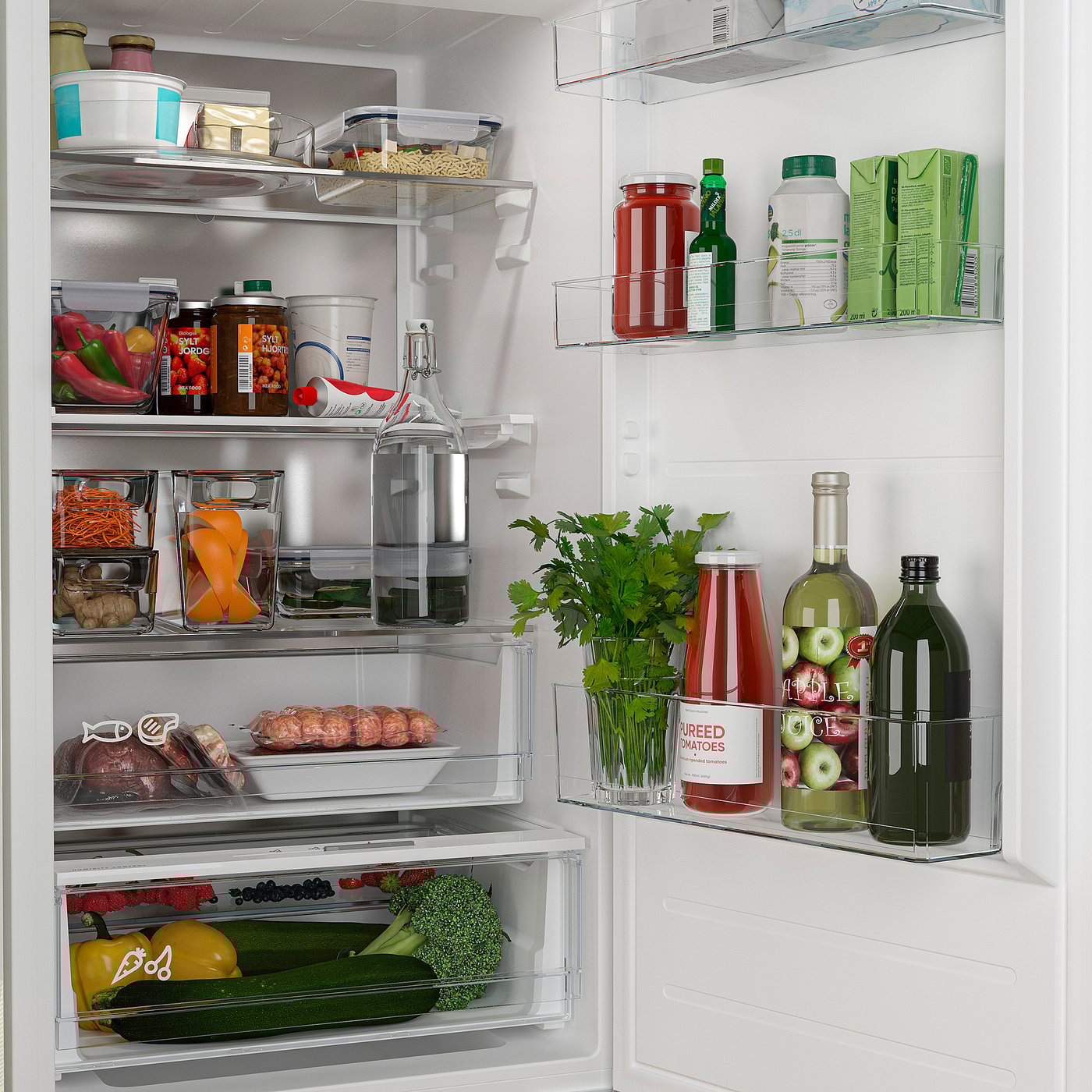 ÖVERNÄS fridge/freezer, IKEA 700 integrated, 193/74 l