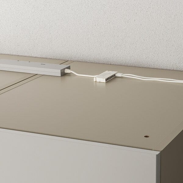 Ikea ÖVERSIDAN - LED wardrobe/sens light bar, adjustable light intensity grey-beige,46 cm-705.894.16