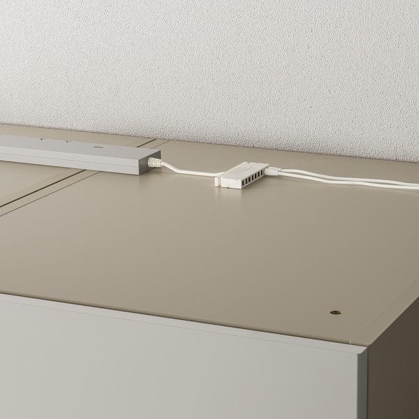 Ikea ÖVERSIDAN - LED wardrobe/sens light bar, adjustable light intensity gray-beige,71 cm