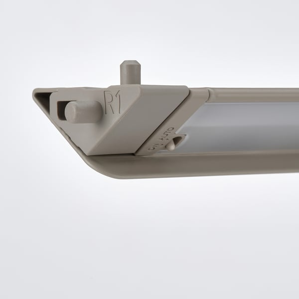 ÖVERSIDAN - LED wardrobe/sens light bar, adjustable light intensity gray-beige,71 cm