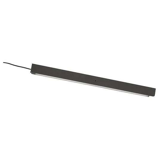 Ikea ÖVERSIDAN - LED wardrobe/sens light bar, adjustable light intensity dark grey,46 cm