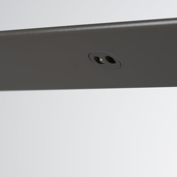 ÖVERSIDAN LED wardrobe lighting strp w sensor, dimmable dark grey, 96 cm