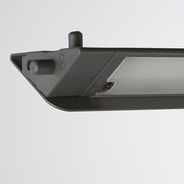 ÖVERSIDAN LED wardrobe lighting strp w sensor dimmable dark grey 96 cm ,