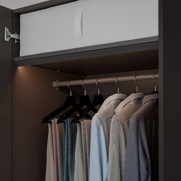 Ikea ÖVERSIDAN - LED wardrobe/sens light bar, adjustable light intensity dark gray,71 cm