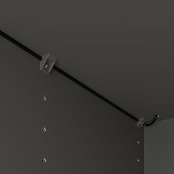 ÖVERSIDAN - LED wardrobe/sens light bar, adjustable light intensity dark gray,71 cm