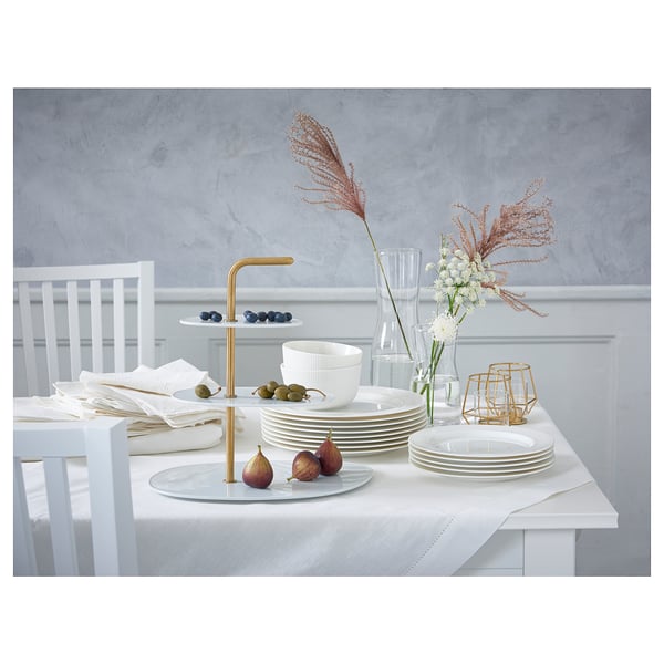 OFANTLIGT side plate, white, 22 cm