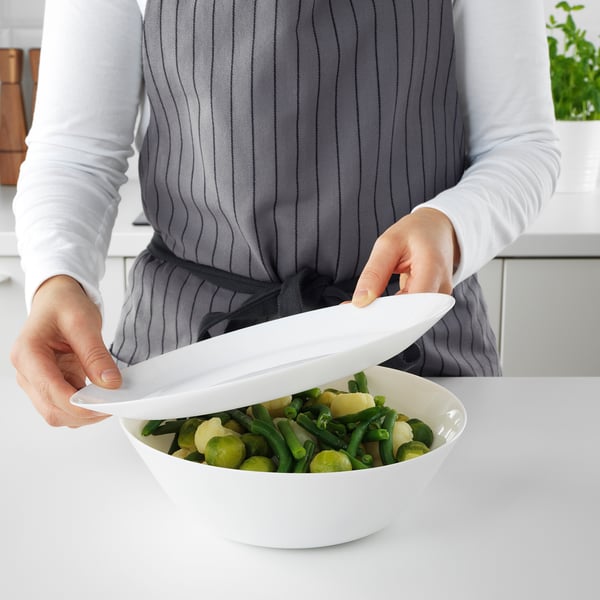OFTAST - OFTAST Serving bowl, white, 23 cm