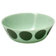OFTAST bowl, light green green/dot pattern, 15 cm