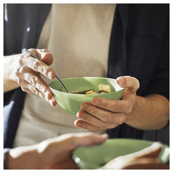 OFTAST bowl, light green, 15 cm
