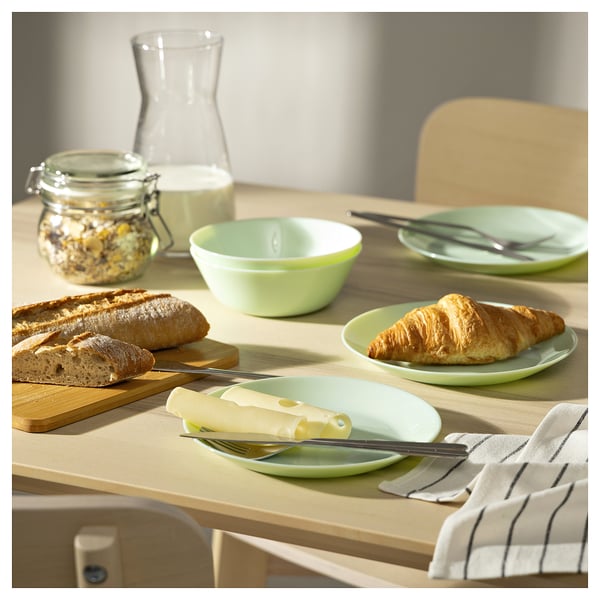 OFTAST side plate, light green, 19 cm