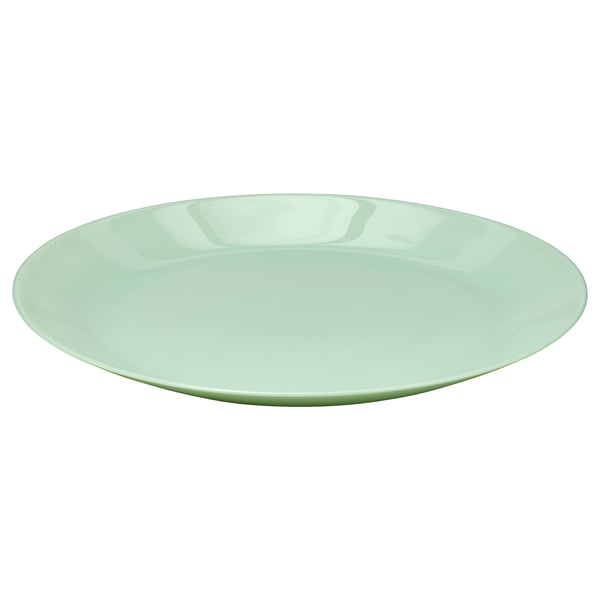 OFTAST - OFTAST Plate, light green, 25 cm