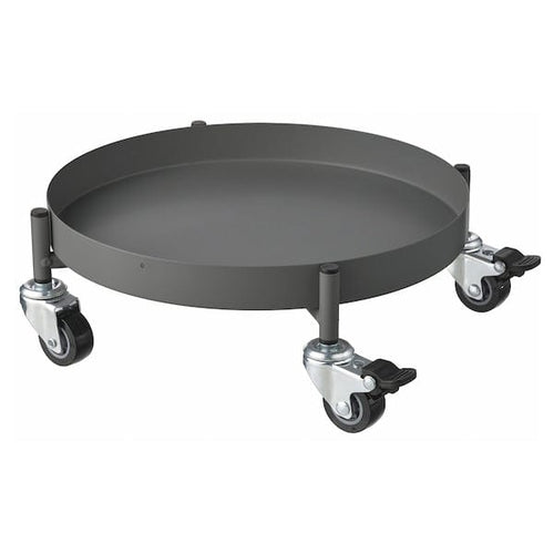OLIVBLAD - Plant mover, in/outdoor dark grey, 32 cm
