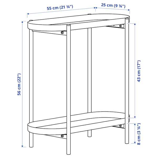 Ikea OLIVBLAD - Plant stand, indoor/outdoor dark gray,56 cm