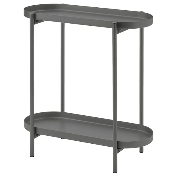 OLIVBLAD - Plant stand, in/outdoor dark grey, 56 cm