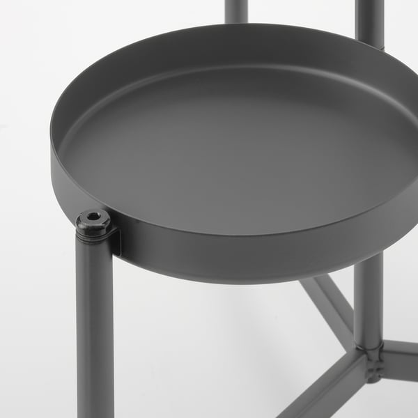OLIVBLAD - OLIVBLAD Plant stand, in/outdoor dark grey, 58 cm