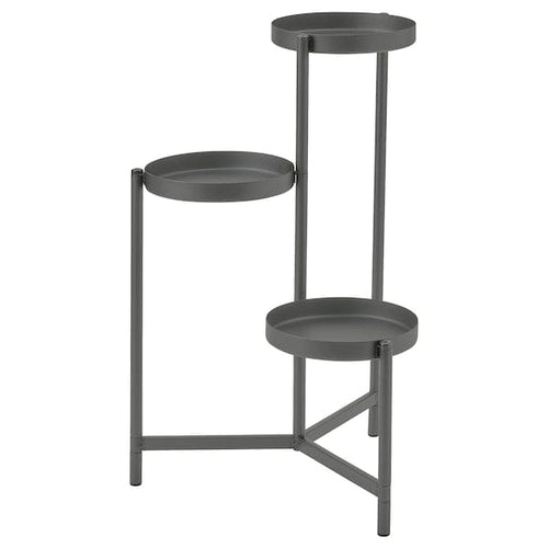 OLIVBLAD - Plant stand, indoor/outdoor dark gray,58 cm