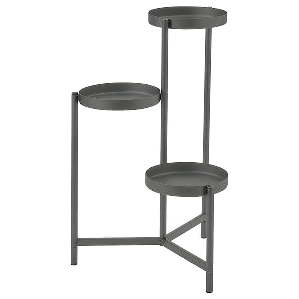 OLIVBLAD - Plant stand, in/outdoor dark grey, 58 cm
