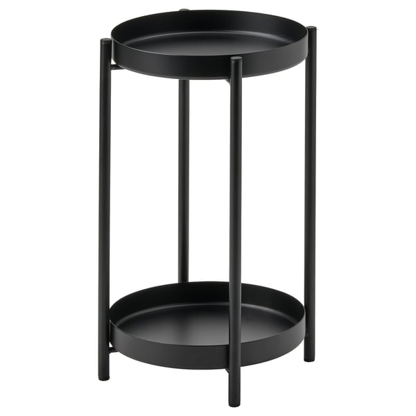 OLIVBLAD plant stand, in/outdoor black, 35 cm