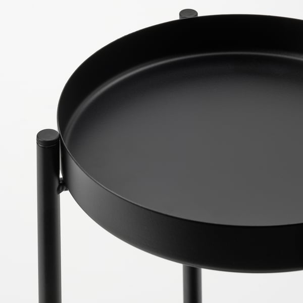 OLIVBLAD plant stand, in/outdoor black, 35 cm