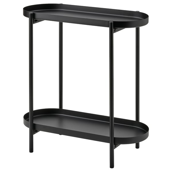 OLIVBLAD plant stand, in/outdoor black, 56 cm