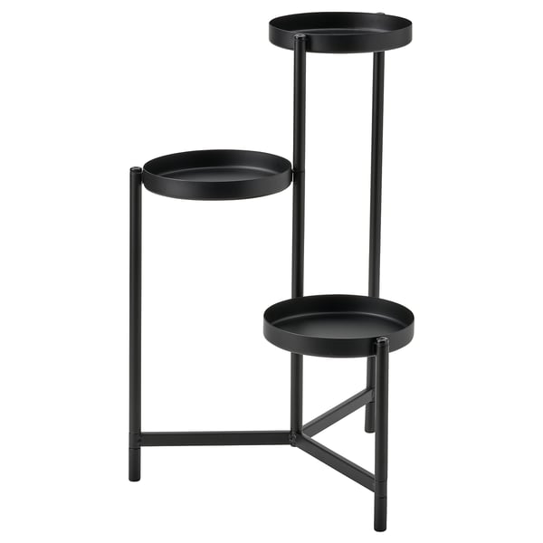 OLIVBLAD plant stand, in/outdoor black, 58 cm