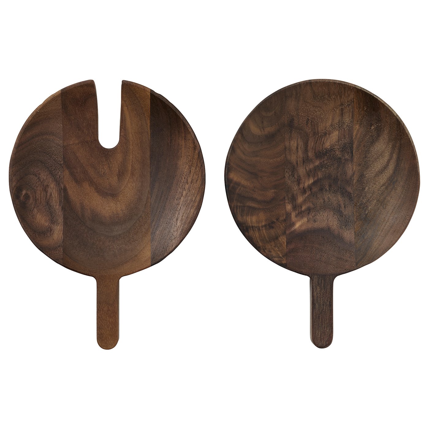 OLIVTRAST 2-piece serving set, walnut, 16 cm