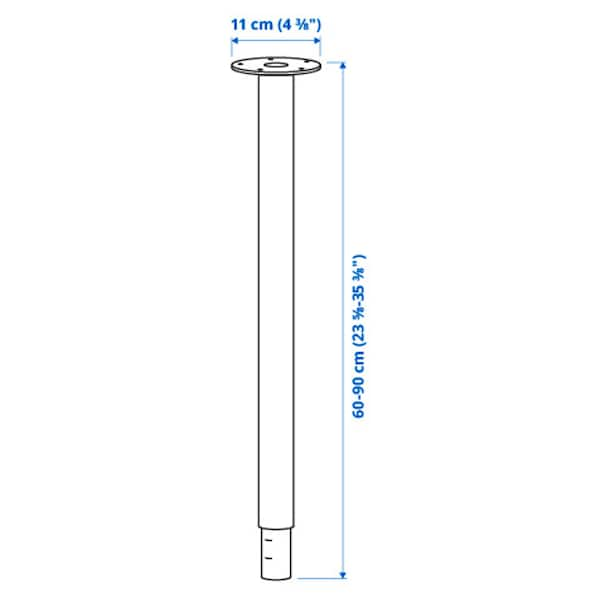 OLOV - Leg, adjustable, white