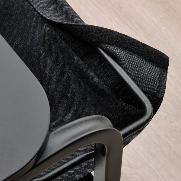 OLSERÖD - Side table, anthracite/dark grey, 53x50 cm